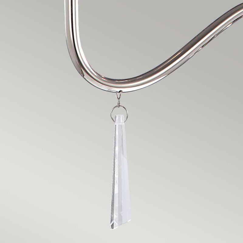 Duluth 3 - Light Candle Style Chandelier, Polished Nickel