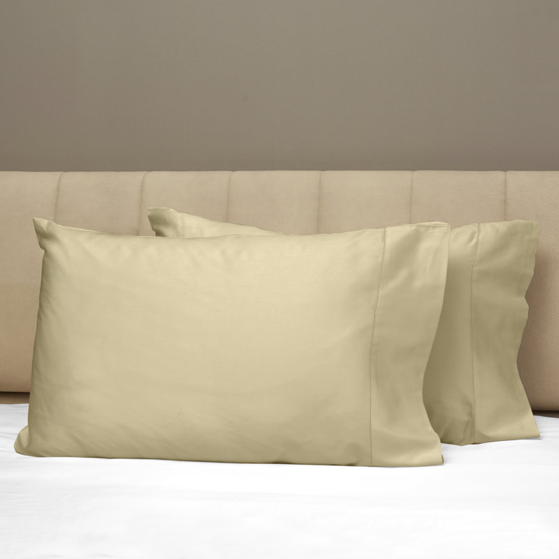 Raffaello Sateen Pillow Case, Taupe, Standard