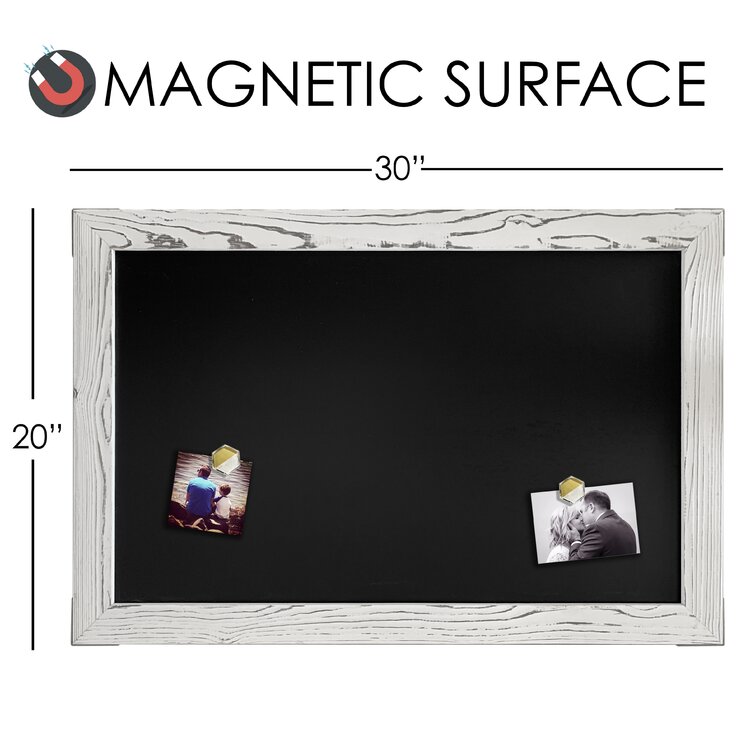 Loddie Doddie 46x34.5 Rustic Frame Magnetic Chalkboard Brown