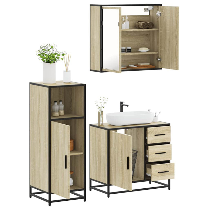 Bathroom Furniture Suite, Sonoma Oak