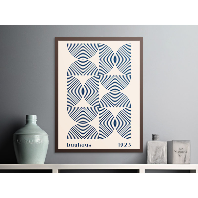 Jemeisha Single Picture Frame Print, 76.2 cm H x 50.8 cm W, White/Blue