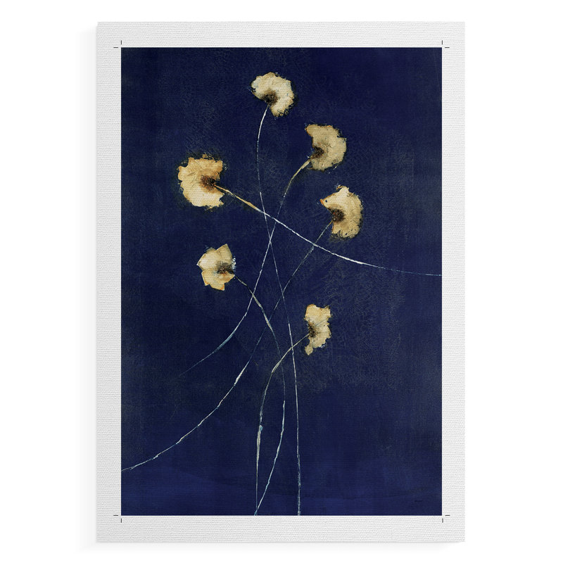 Indigo 1 - Impression sur toile seulement - NON-CADRE, H 12 po x l 8 po
