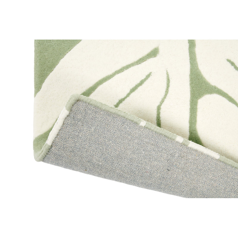 Wool Floral Area Rug, Rectangle 6'7" x 9'2"