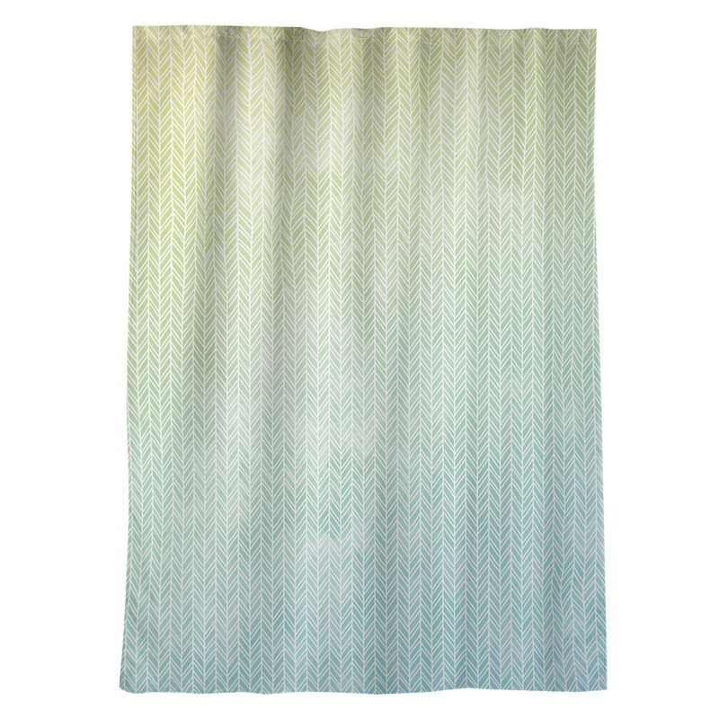 Avicia Sateen Room Darkening Curtain Single Panel, Blue/Yellow