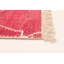 Tapis rose en laine noué à la main de conception unique 5 pi x 8 pi 1 po New Age Henage