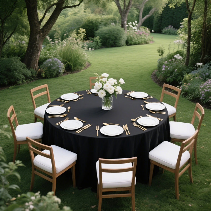 2 pièces / paquet de nappes rondes de couleur unie en polyester de 120 pouces de couleur unie, disponibles en plusieurs couleurs, convient à la décoration de cuisine, aux mariages romantiques, aux conférences, aux expositions, cet accessoire de cuisin