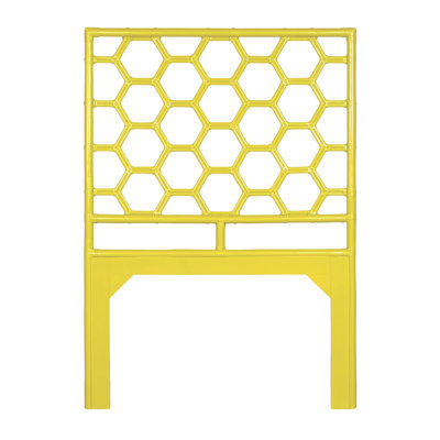 Honeycomb Wicker/Rattan Open-Frame Headboard