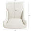 Chaise de salle à manger à dossier haut en similicuir 23 po avec oreilles et pieds en bois-332138908