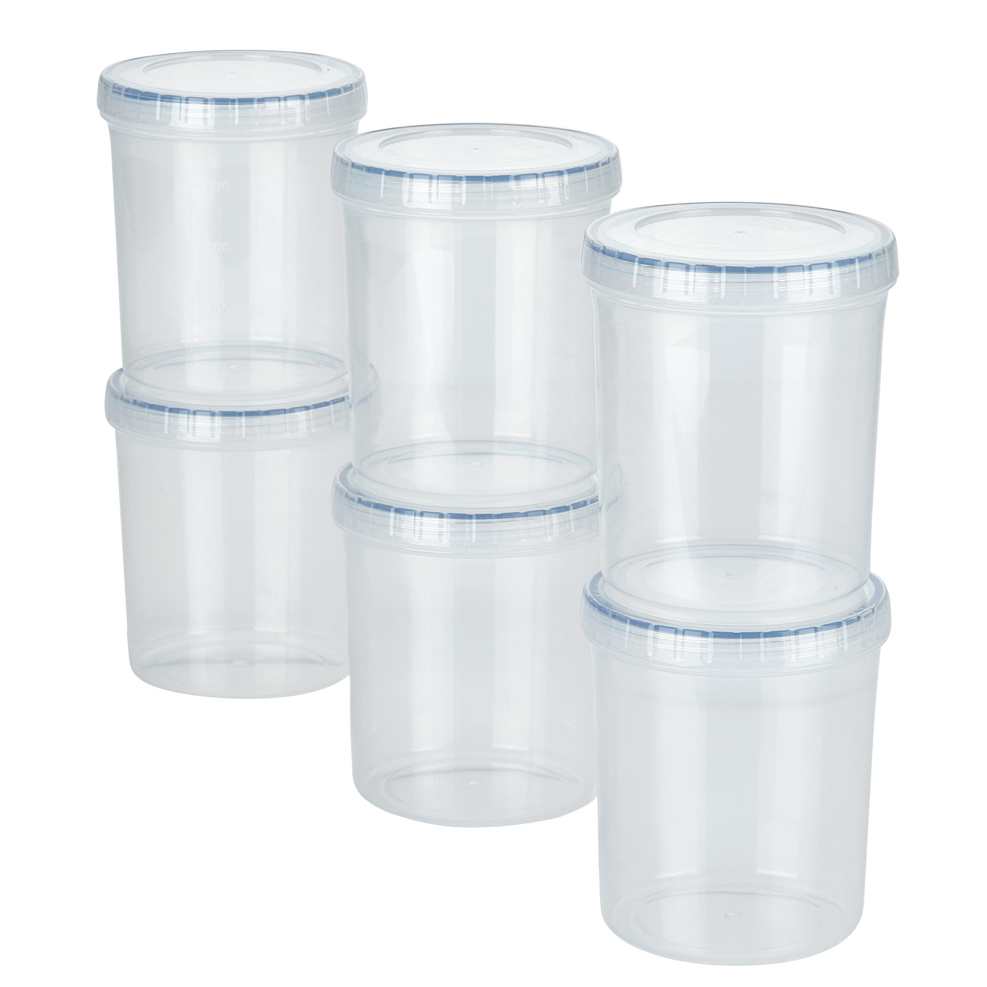 [12 PACK] 32 oz Twist Top Storage Deli Containers - Airtight Reusable  Plastic Food Storage Canisters with Twist & Seal Lids, Leak-Proof - Meal  Prep
