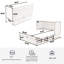 Lit escamotable pliant polyvalent avec fonctionnalité de rangement et de chargement