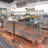 Stainless Steel Prep Table With Trash Bin Cabinet