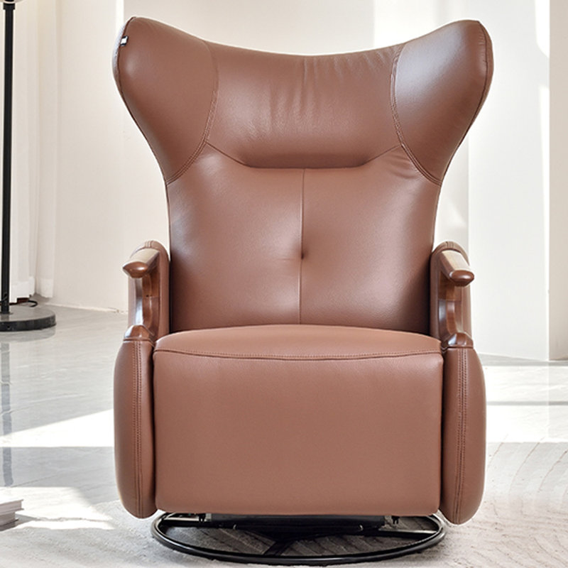Fauteuil inclinable rotatif fonctionnel Living, Brun