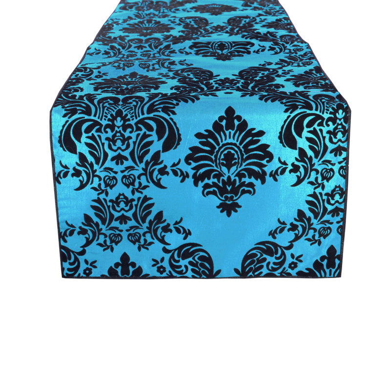 Batum, 72" x 12", Black/Turquoise