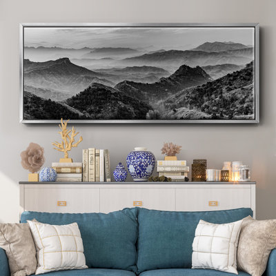 «Mountains of the Great Wall», toile encadrée
