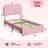 Twin Upholstered Platform Bed for Kids with Bookcase Headboard and Storage Drawer, Noise-Free Bed Frame for Boys and Girls-1636665189