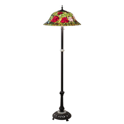 Lampe sur pied 62 po Tiffany Rosebush