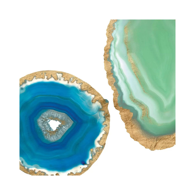 Gem Stones III by Jennifer Goldberger - Wrapped Canvas Square Print, 45.72 cm H x 45.72 cm W
