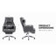 Fauteuil de bureau pivotant et ergonomique, fauteuil de bureau en cuir à haut dossier avec appui-tête lombaire, fauteuil Boss confortable à assise inclinable à 155 °