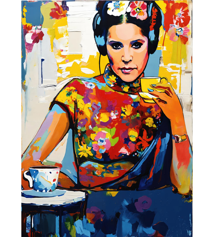 Princessleia, estampe numérique sur toile tendue avec châssis, H 24 po x l 20 po