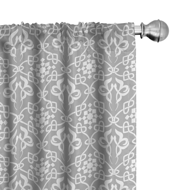 Irish Floral Semi-Sheer Rod Pocket Sliding Panel, 28" x 84"