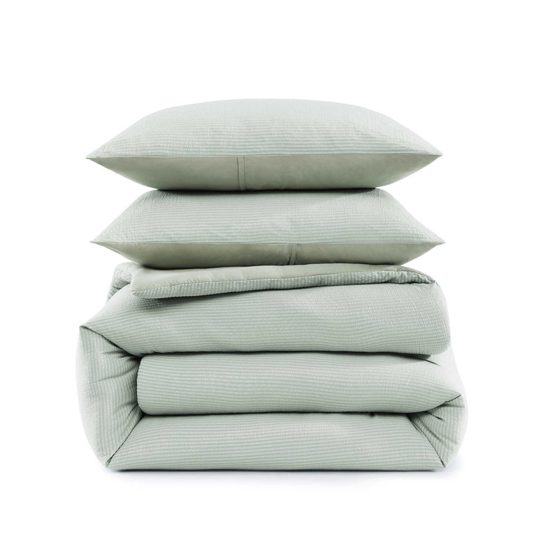 Aubrey Tropical Polyester Standard Comforter, King Comforter + 7 Additional Pieces, Green