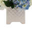 Mixed Hydrangeas In White Woven Planter-217356765