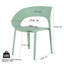 Ensemble de 4 chaises d'appoint modernes PP-1573850412