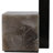 Apolaya Modern Quartz with Sculptural Metal Frame Accent Table for Home and Living Room Decor - Minimalist Side Table Design for Narrow End Spaces - 26", Black & Gray-1414610297