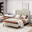 Lit plateforme haut Linen-121066546