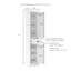 Armoire à linge Arjae l 16 po x H 72 po x P 14 po-274200121