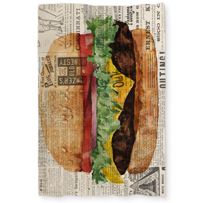 Vintage Style All Dressed Cheeseburger Duvet Cover | Home Decor
