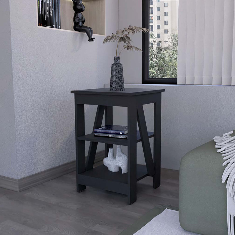 Table noire avec 2 tablettes