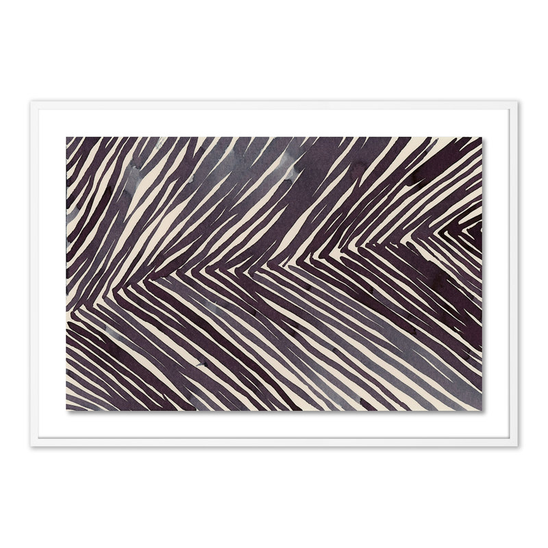 Night Field 4 Print by Gold Rush Art Co., 34" H x 48" W x 2.5" D, White
