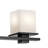 Nicoli Black 3-Light Vanity Light with Satin Etched Opal Shades
