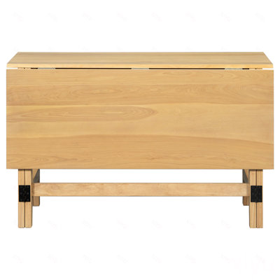 Wood Extendable Dining Table with Drop Leaf for Small Places