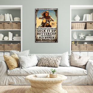 Suck It Up Buttercup Solid-Faced Canvas Print