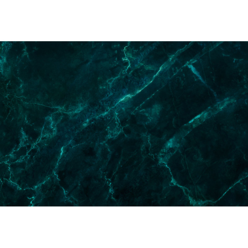 Dark Green Marble by Natthanim - Wrapped Canvas Print, 30cm H x 46cm W x 3.8cm D