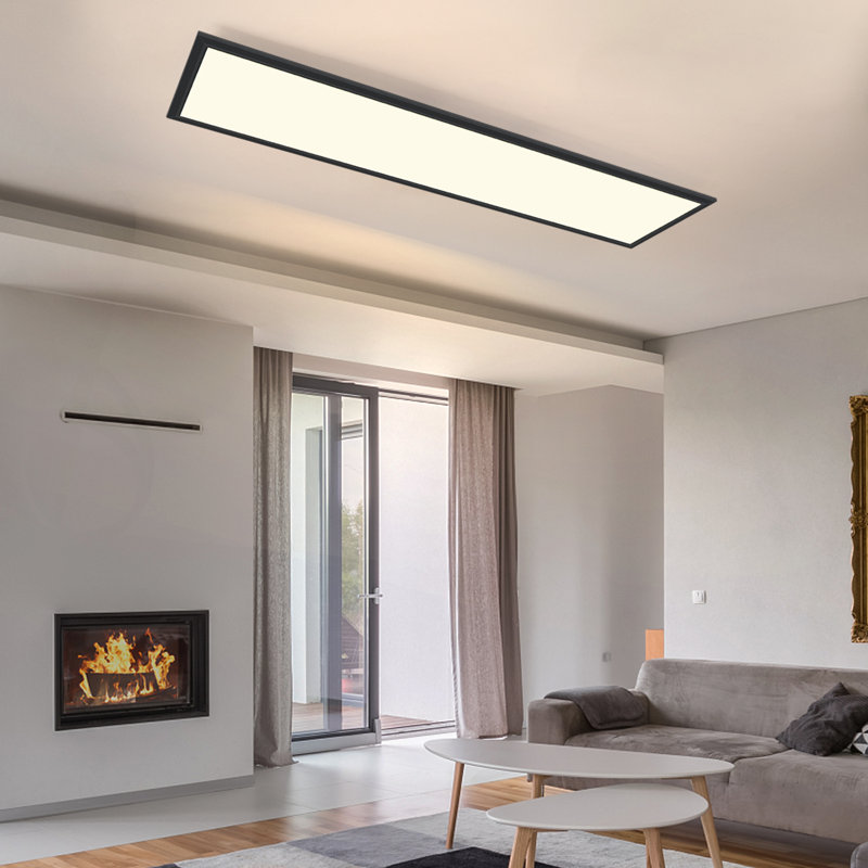 Albiona LED Flush Mount, Black