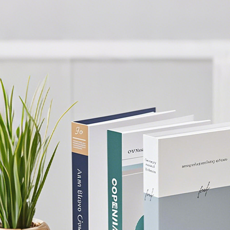 Modern Foldable Decorative Book, Neutral Faux Book with Five Cover Designs for Coffee Table, Bookshelf, Desk and Contemporary Home Decor