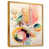 Toile avec cadre flottant or