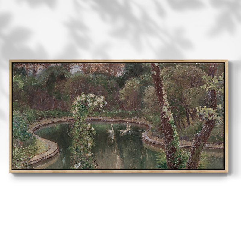 Série paysage - DVI - Toile tendue avec châssis encadré - Prêt à être accroché, Naturel, H 21 po x l 41 po