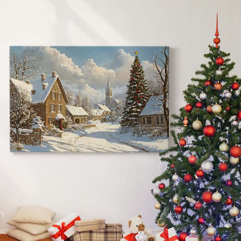 Christmas Holiday Arts - Gallery Wrapped Canvas, 24" H x 36" W