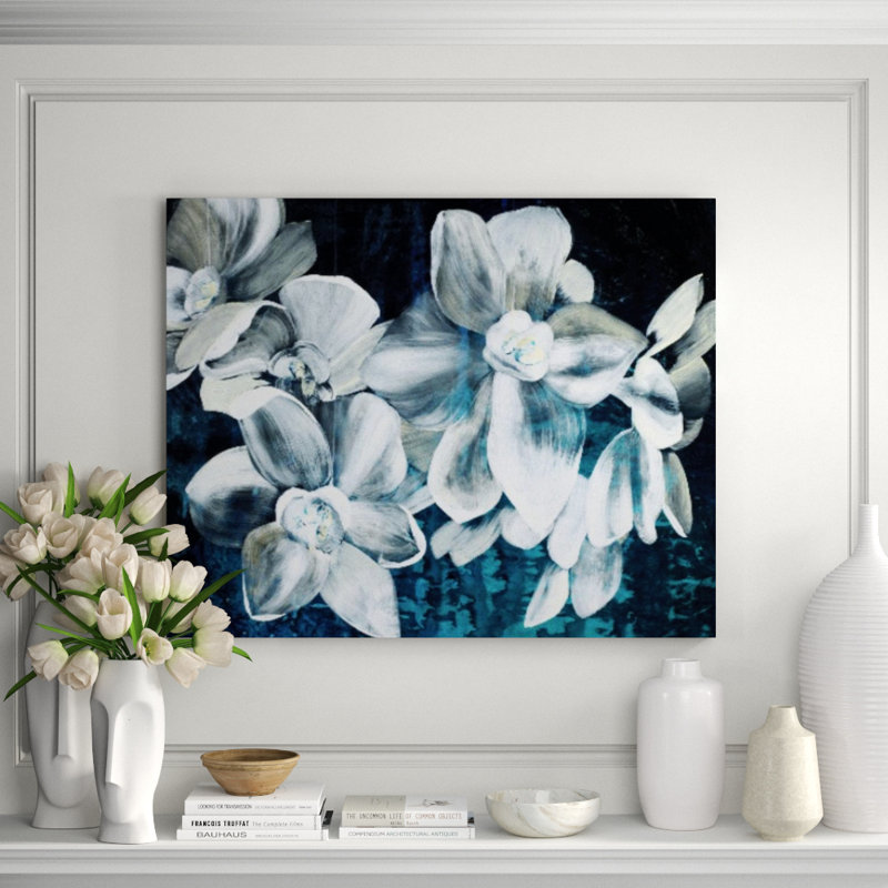 Paper Whites Print, 47" H x 58" W, Image Brush Gel