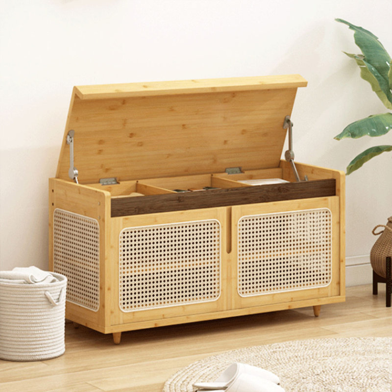 Wood Storage With Entryway Bench