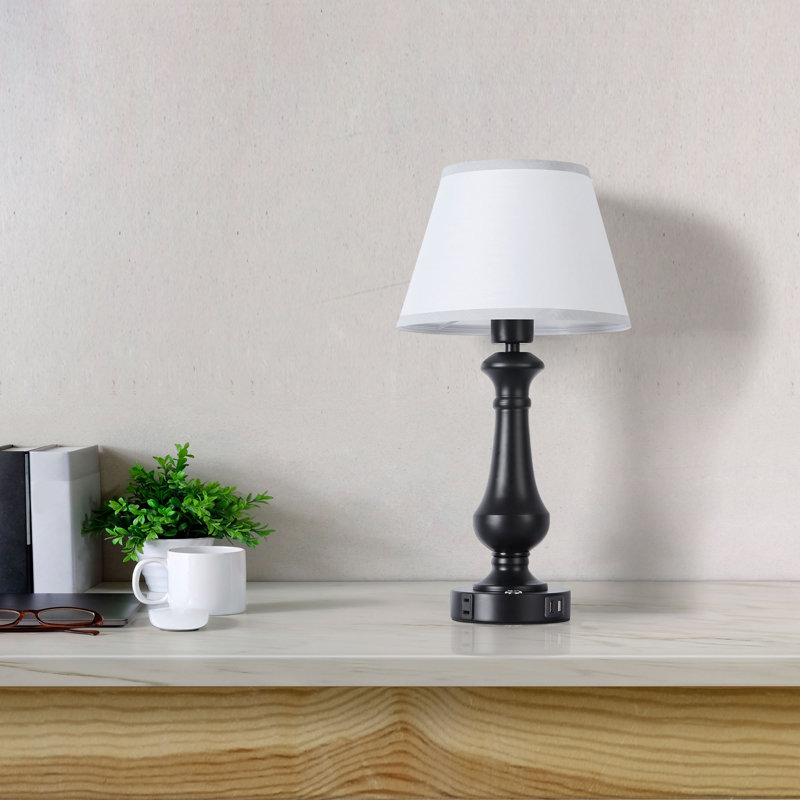Ensemble de 2 lampes de table avec 2 ports USB et 3 lampes de chevet à intensité variable