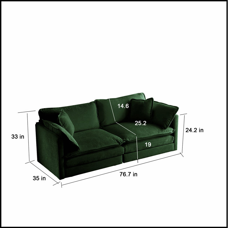 Canapé modulaire confortable avec ensembles de repose-pieds, rehaussant l'ambiance de la maison