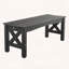 44.5 Weatherproof Plastic Bench with Wood-Look Finish