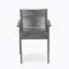 Chaise de salle à manger d'extérieur moderne en aluminium avec siège en corde (ensemble de 2)