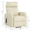 Fauteuil inclinable électrique en cuir synthétique Ricardo-599996736