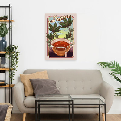 «Real High Tea», paysage contemporain abstrait, art mural